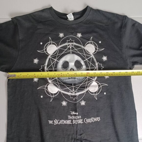 Disney Tim Burton's The Nightmare Before Christmas T-Shirt Medium Black -Vintage - Picture 3 of 9